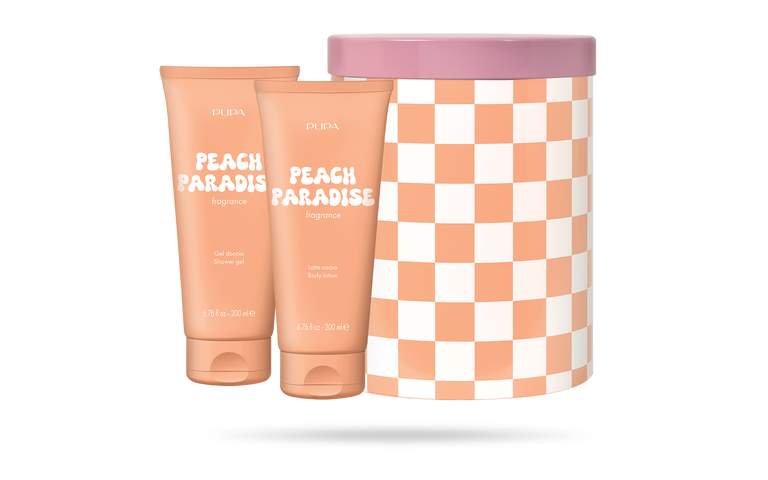 Flower power - Gel doccia + latte corpo “Peach paradise” Pupa Milano