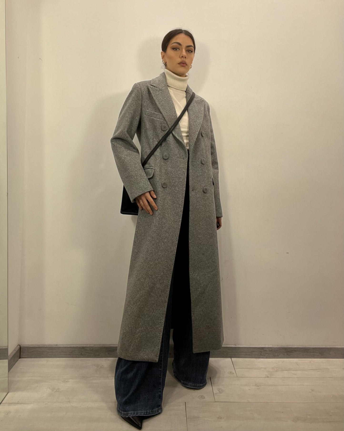 Cappotto lungo grigio