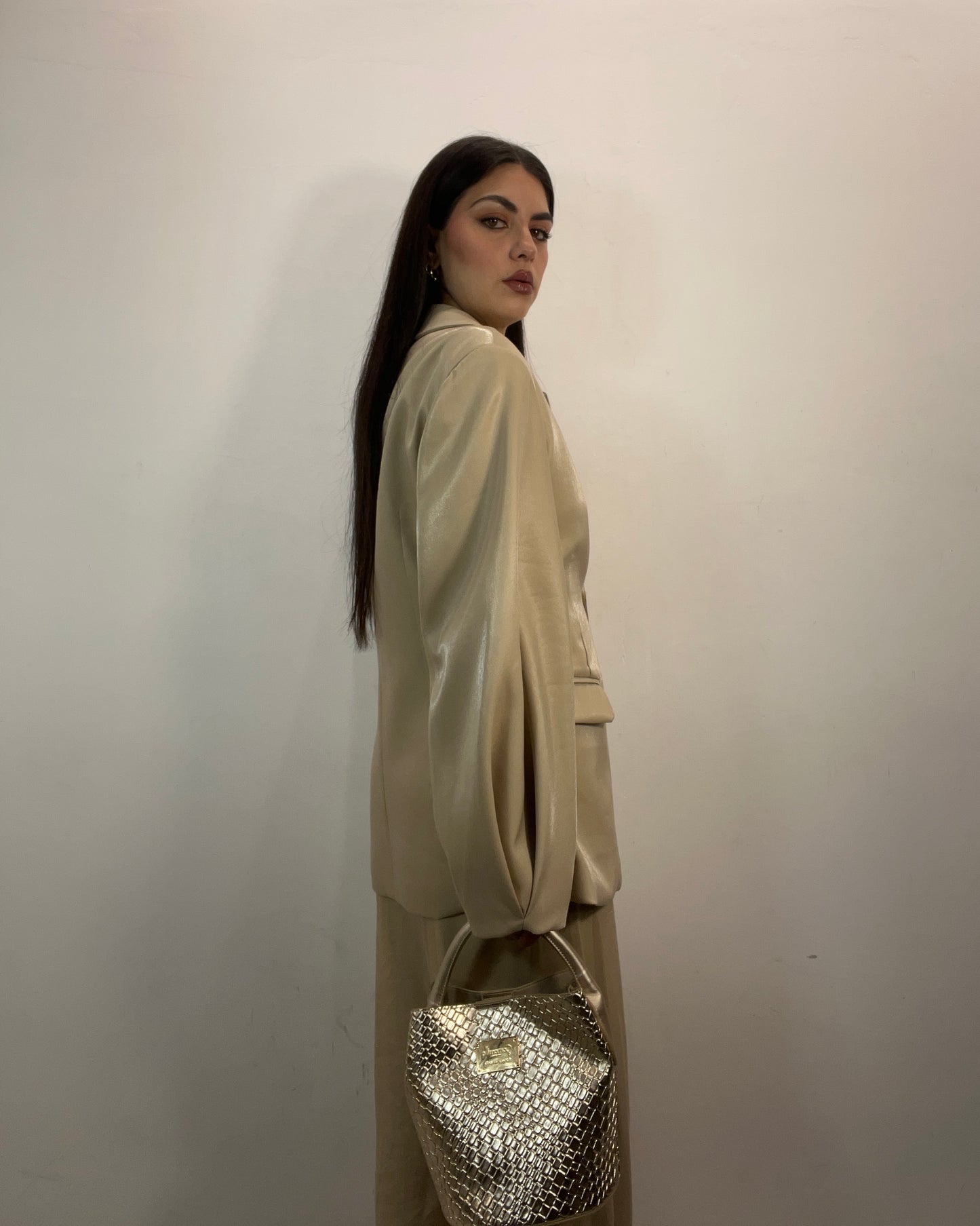 Giacca tailleur beige