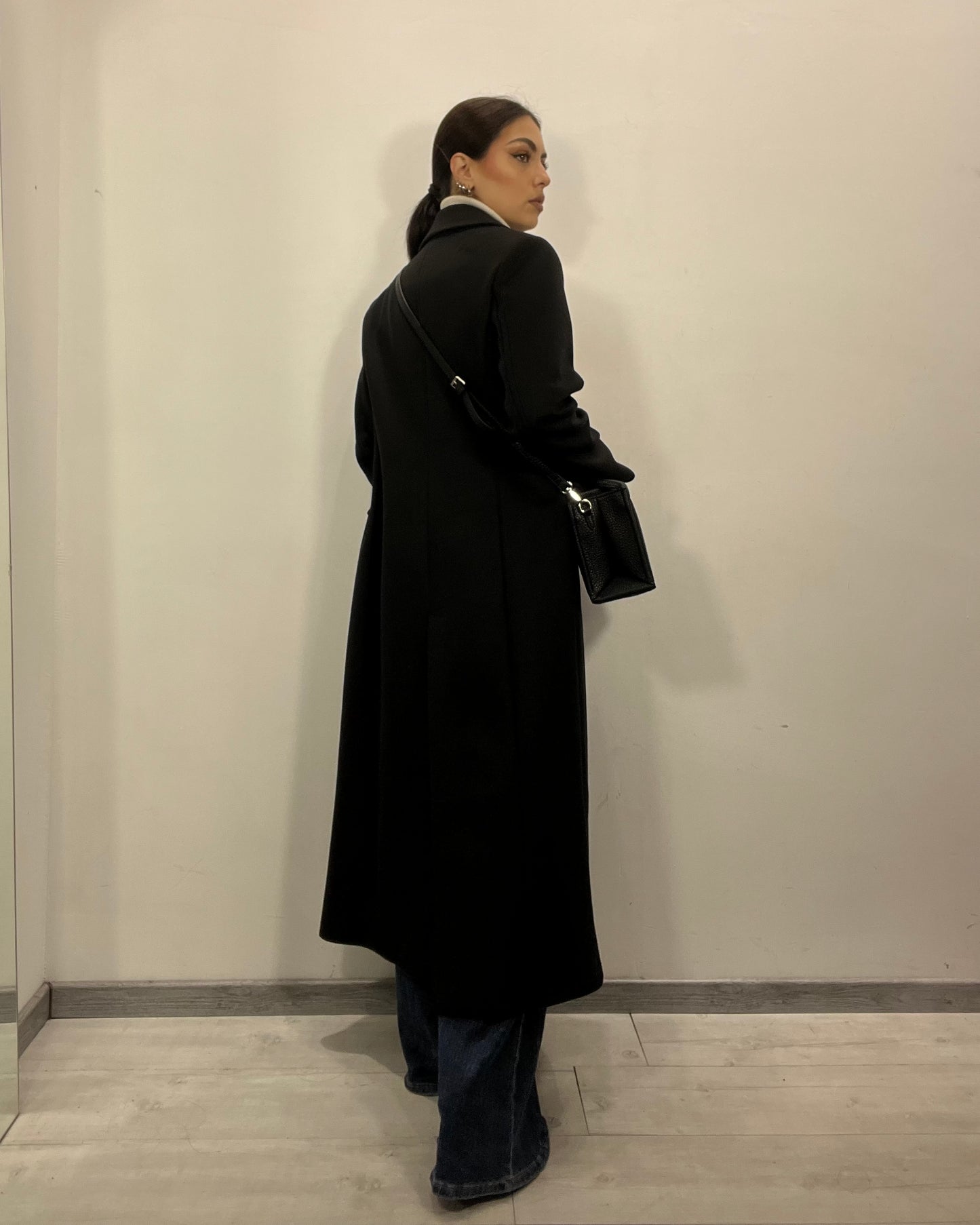 Cappotto lungo nero