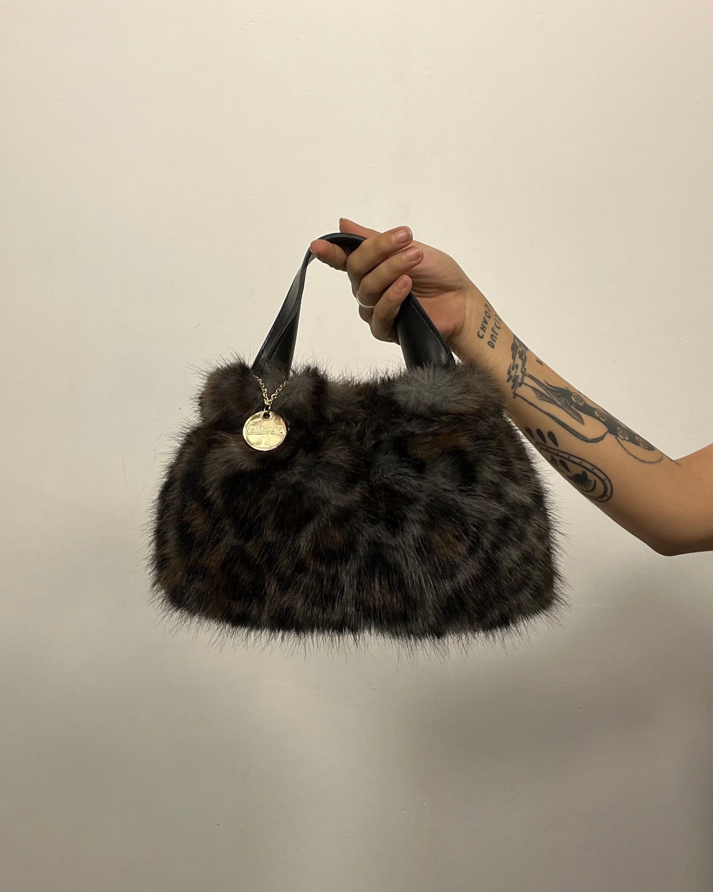 Mini bag in eco pelliccia leopard