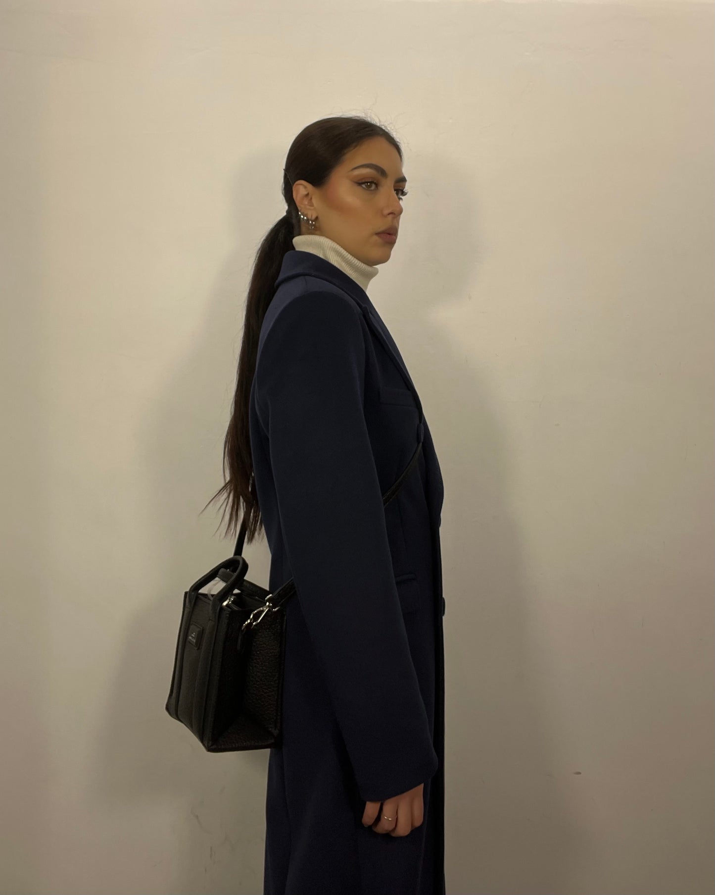 Cappotto lungo blu