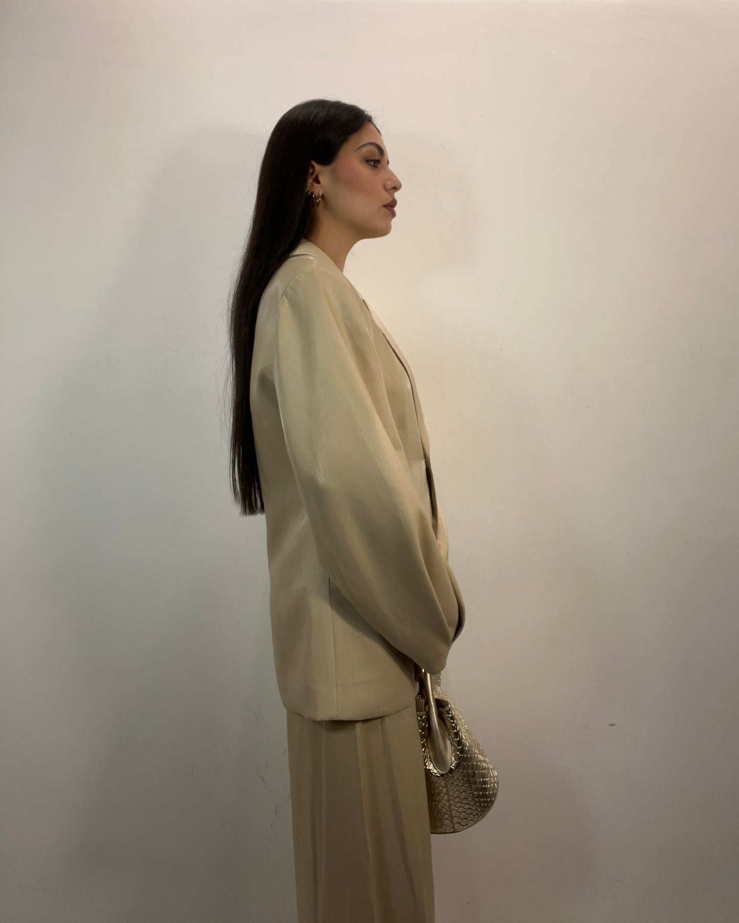 Giacca tailleur beige