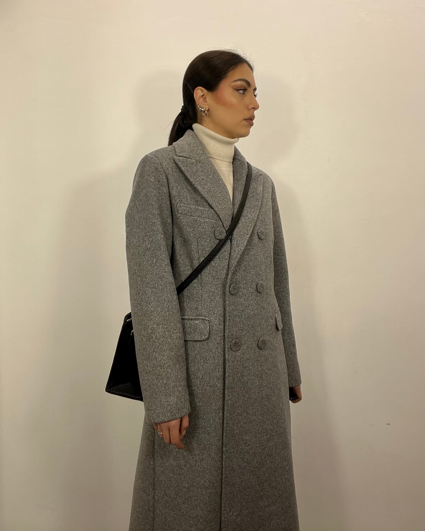 Cappotto lungo grigio