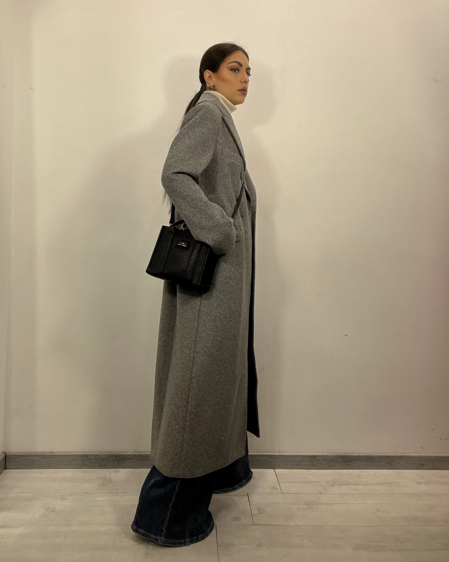 Cappotto lungo grigio
