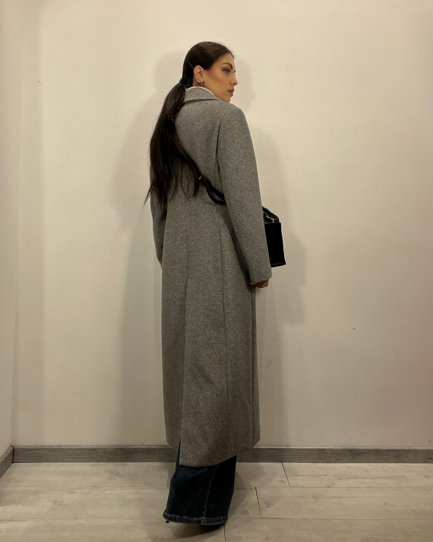 Cappotto lungo grigio