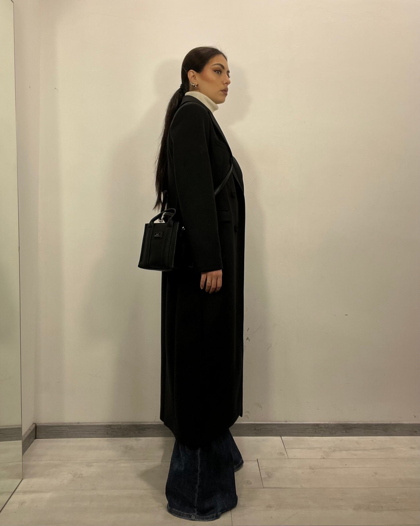 Cappotto lungo nero