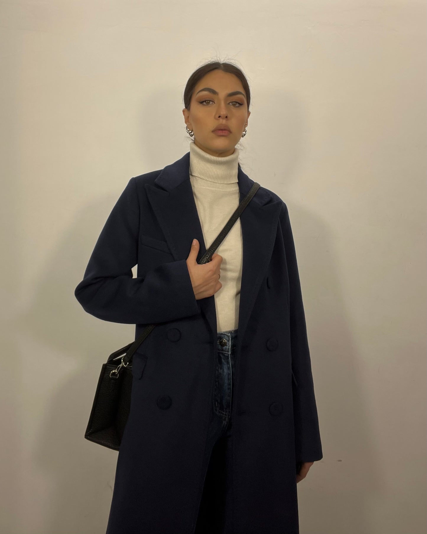 Cappotto lungo blu
