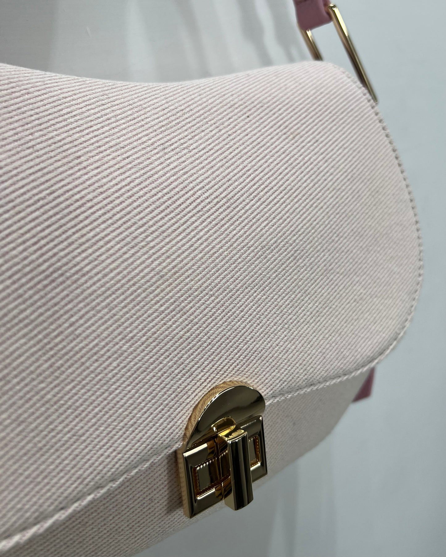Borsa rosa in tessuto