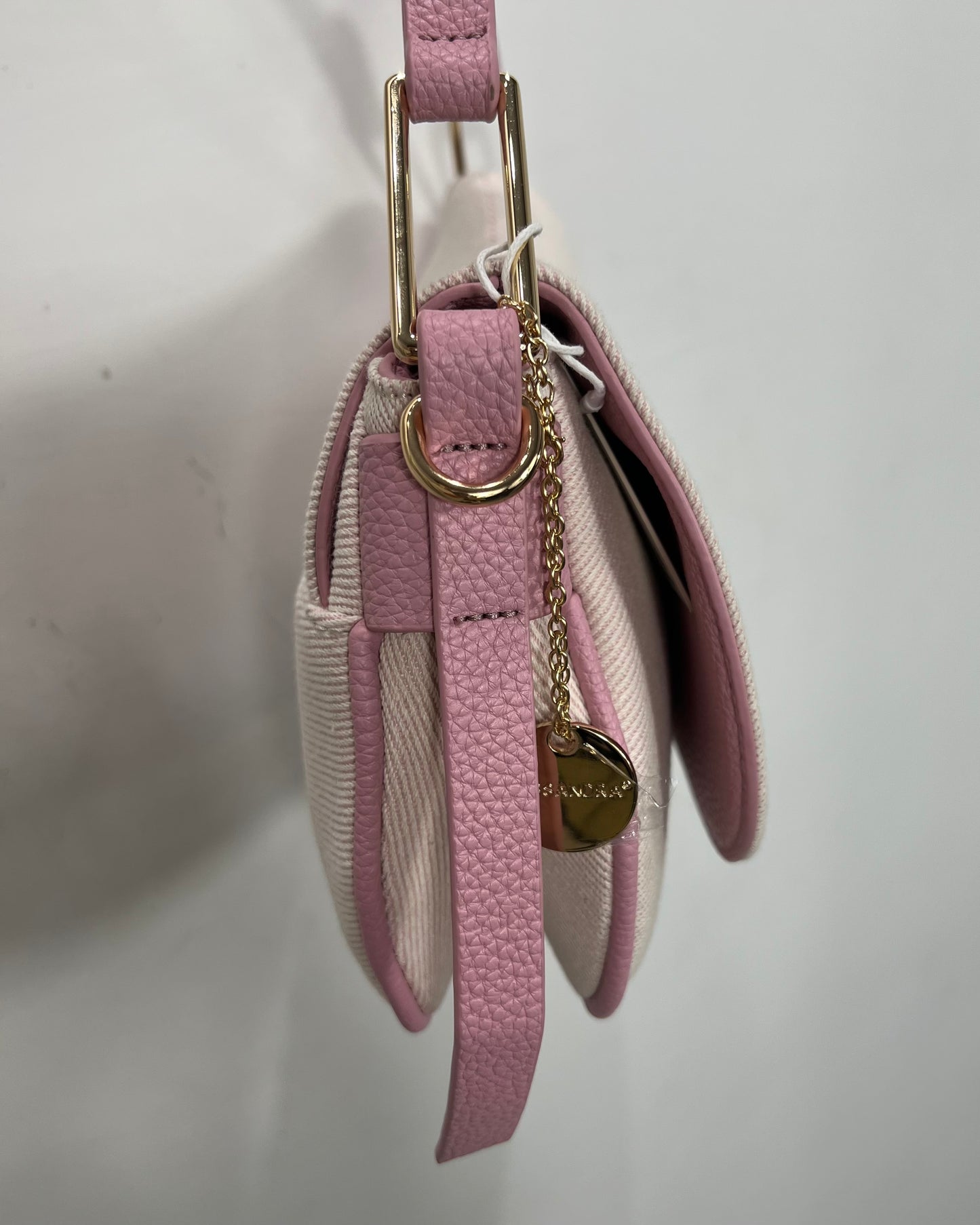 Borsa rosa in tessuto