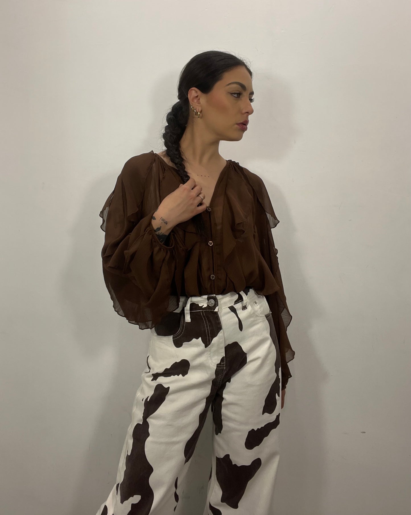 Pantalone in denim cow