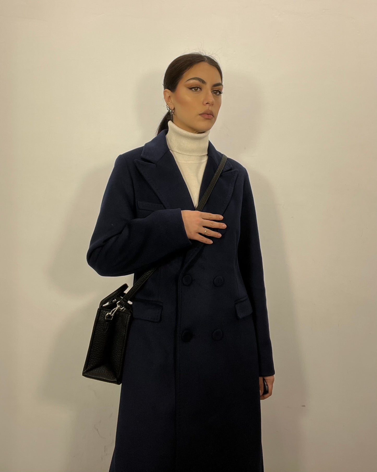 Cappotto lungo blu