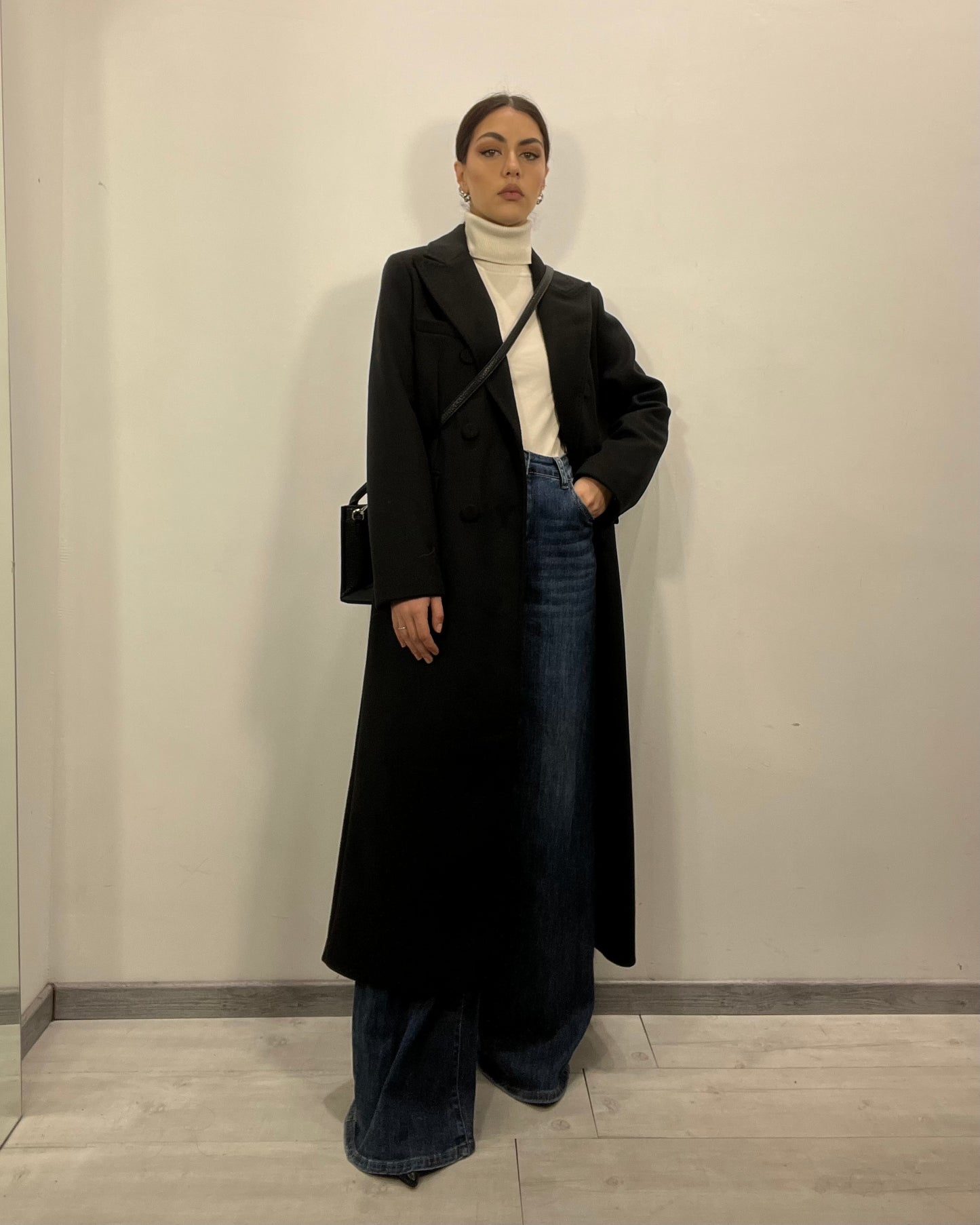 Cappotto lungo nero
