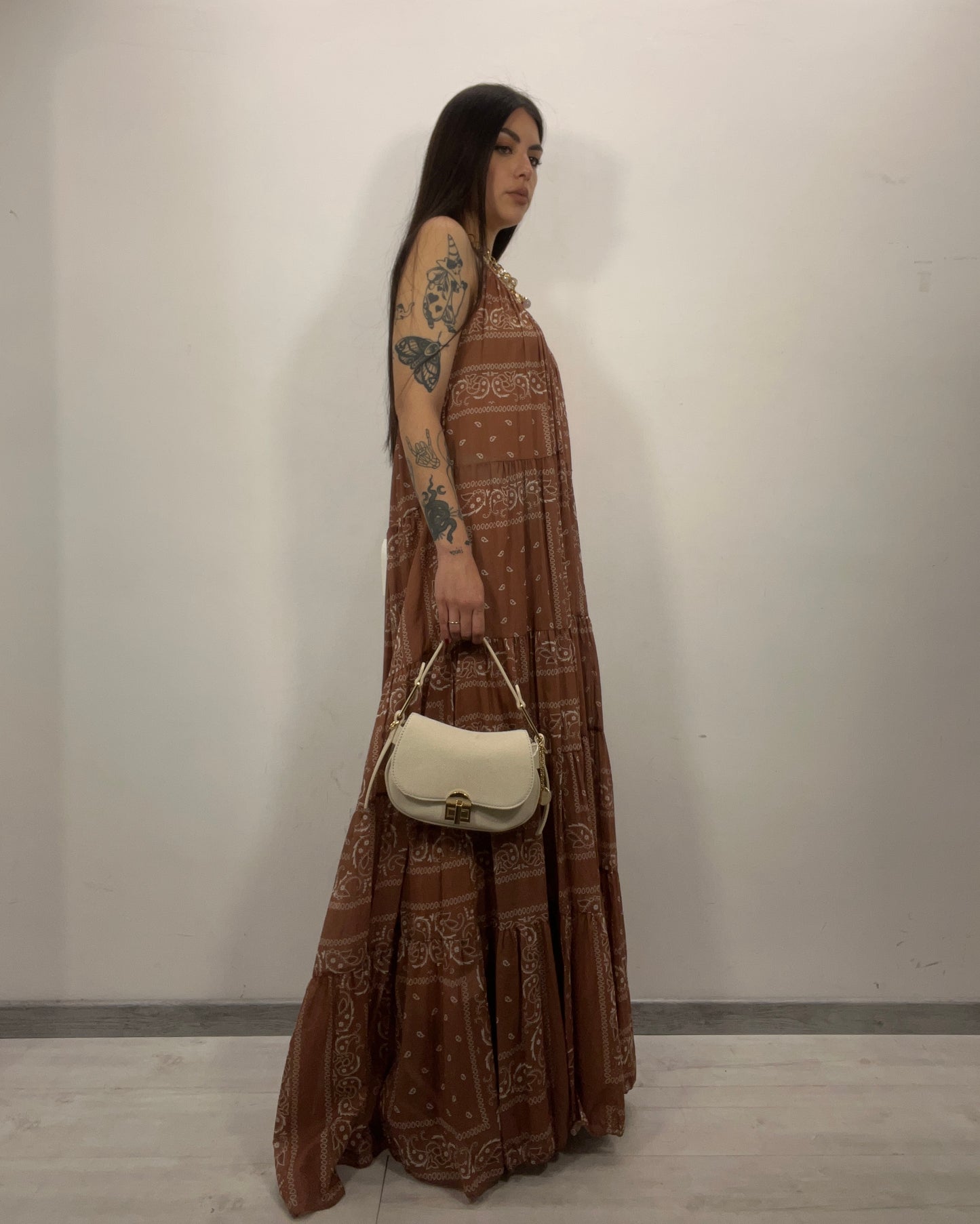 Abito paisley ruggine