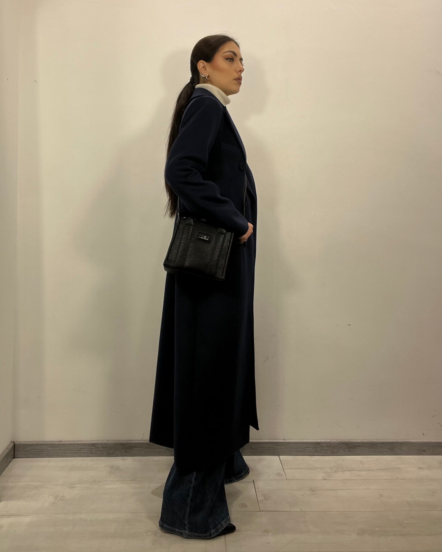 Cappotto lungo blu
