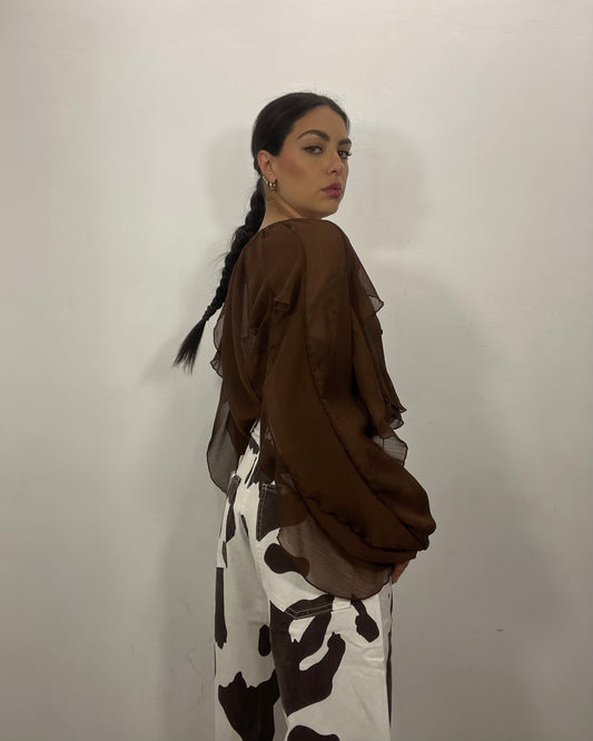 Pantalone in denim cow