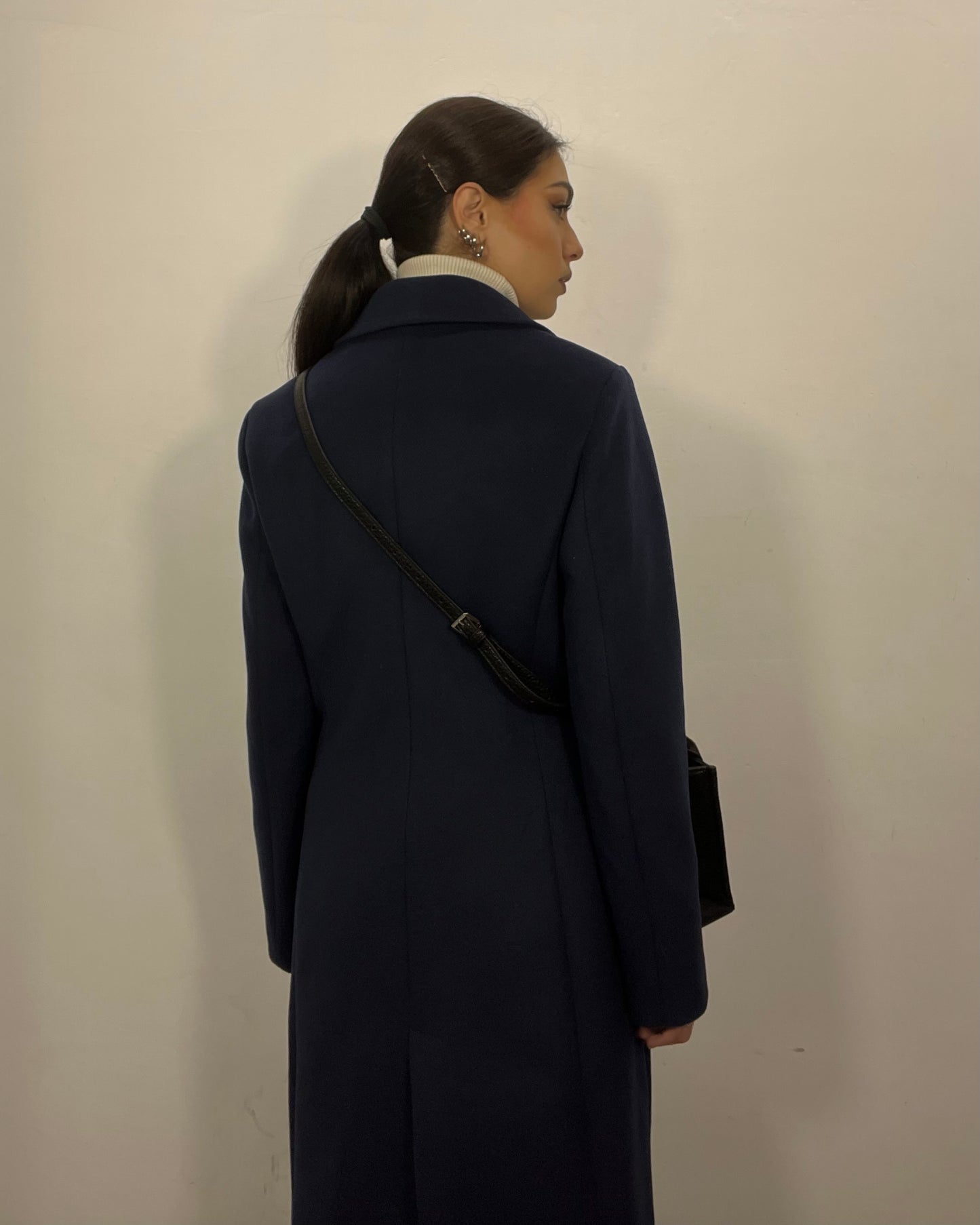 Cappotto lungo blu