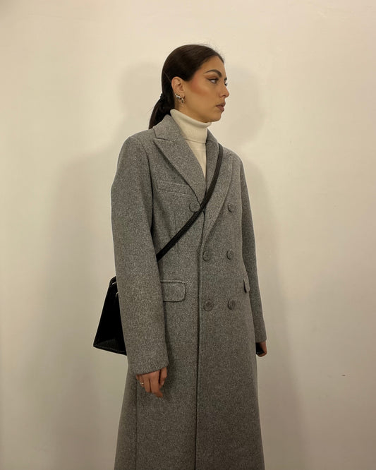 Cappotto lungo grigio